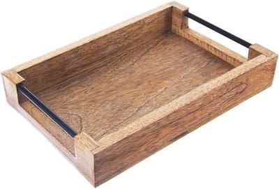 Dienblad Houten MANGO 30,5x20,5x6 cm - Serveer Plateau - Serveerplateau