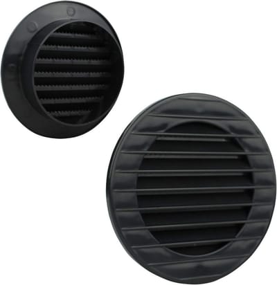 Ventilatierooster Rond met Insectenhor voor Afvoerlucht en Ventilatie