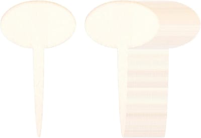 Decoratieve Tuinlabels - Plantenbordjes Hout - Planten Markeren - Milieuvriendelijk Materiaal - 50 Stuks - Houtkleur