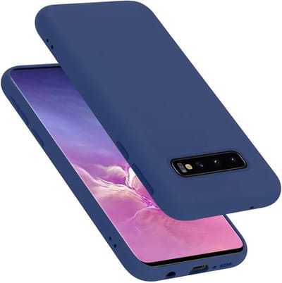Cadorabo Hoesje geschikt voor Samsung Galaxy S10 4G in LIQUID BLAUW - Beschermhoes gemaakt van flexibel TPU silicone Case Cover