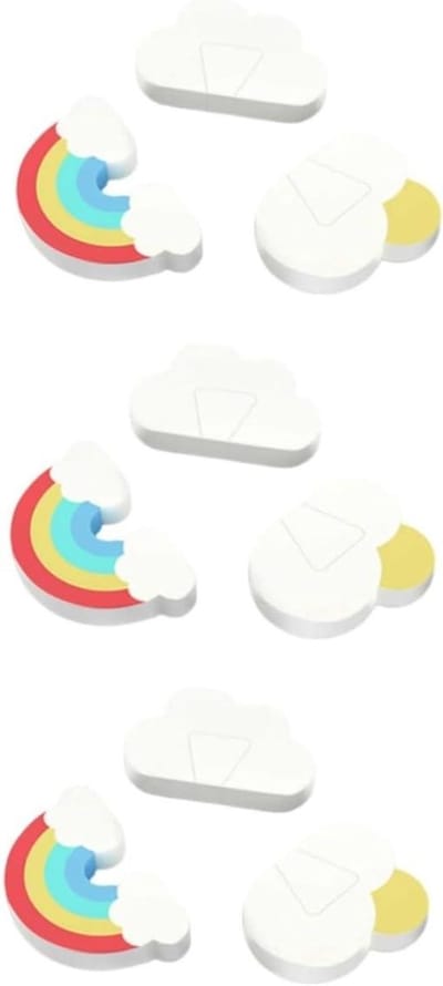 ibasenice Knijpbeveiliging 9 Stuks Knijpbescherming Met Regenboogpatroon Knijp Bewaker Deurstopper Voor Vinger Vingerbeschermers Van De Deur Kind Deur Stekker Deur