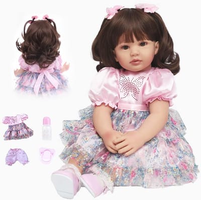 Realistische Reborn Pop met Accessoires, 60 cm, Handgemaakt