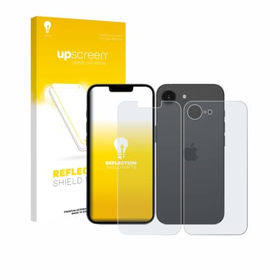 upscreen - Screenprotector voor Apple iPhone 17e (Voor+Achter) - Folie Beschermfolie anti glare matte
