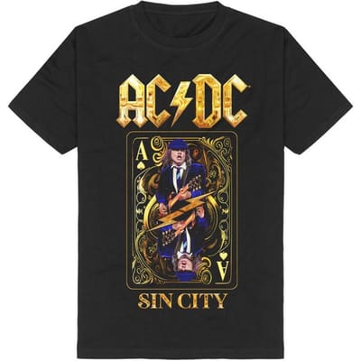 AC/DC T-shirt - Las Vegas - S tot XL - voor Mannen - zwart