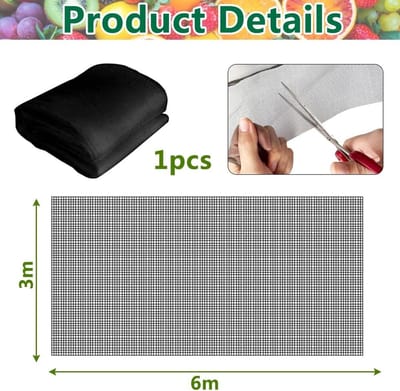 3 x 6 m Insectennet voor Tuin, Bescherming voor Planten en Groenten, Dierenwerend Net voor Fruit en Bloemen