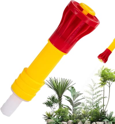 Gietpistool Sproeikop - Watersproeier Tuinslang - Tuinonderhoud Reiniging - Verstelbare Sproeiers - 315 cm Lengte - Rood Geel
