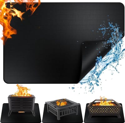 Fireproof Rug - 122 x 165 cm - Grill Mat - Vloerbescherming Mat voor Gas en Houtskool Grill