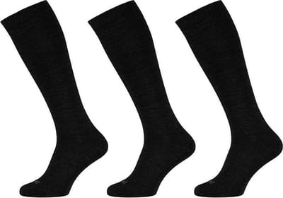 Apollo - 6-Pack - Merino Kniekousen - Antibacterieel - Anti-Jeuk - Heren - antraciet - 39-42 - 120102000