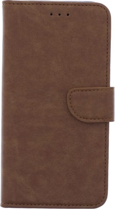 LuxeBass Telefoon Wallet Bookcase voor Samsung Galaxy A6 Plus 2018-Portemonnee telefoonhoesje voor Bankpassen-Kunstleer-Siliconen Houder-Magnetische sluiten- Bruin - telefoonhoes - gsm hoes - telefoonhoesjes - telefoonhoes - gsm hoes - gsm hoesjes