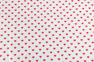 Zijdepapier vloeipapier inpakpapier hartjes zijdevloei - 50x70 cm 17gr - 100 vellen - Verhuispapier - knutselen - inpakken en beschermen