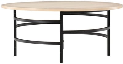 Copenhagen salontafel Ø100cm whitewash.