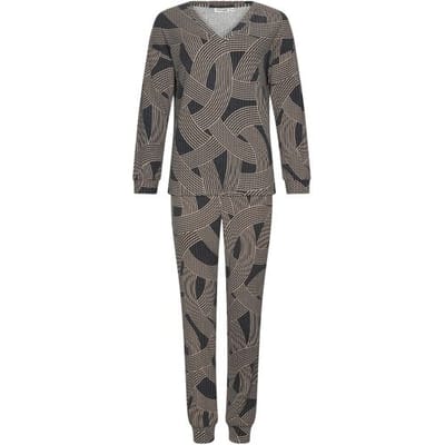 Pastunette Premium - Pyjama - Balance - Viscose/Polyester - Grijs/Beige - Maat 36