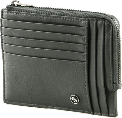 MANDARINA DUCK Leren Kaarthouder Downtown Credit Card Holder Iron Gate Donkergrijs