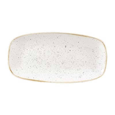 Churchill Stonecast Barley White Chefs Ovaal Bord 29.8 x 15.2cm (12 stuks)