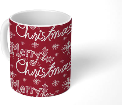Mok - Koffiemok - Patronen - Sneeuw - Kerst - Quotes - Mokken - 350 ML - Beker - Koffiemokken - Theemok