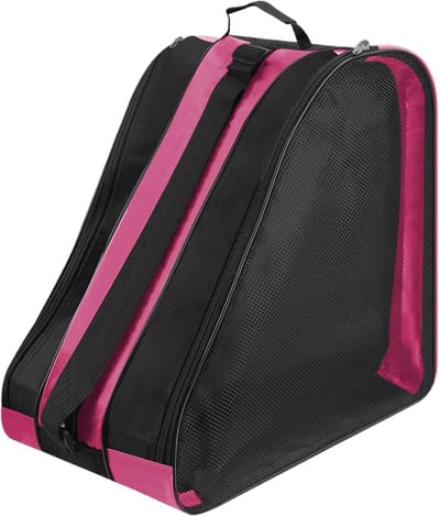 Rolschaatstas - Skate tas - Sport organisatie - Aparte schoenenvakken - 25x38x36cm - Roze