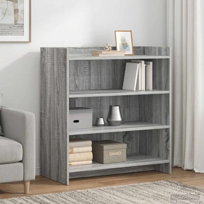 vidaXL - Dressoir - Grijs - Sonoma - 75 - x - 36 - x - 80 - cm - Bewerkt - hout