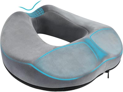 Orthopedisch Zitkussen voor Hemorroïden en Coccyx Ondersteuning, Ergonomisch Donut Kussen van Geheugenfoam voor Auto, Bank en Kantoor
