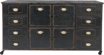Clayre & Eef Ladekast 152x44x86 cm Bruin IJzer