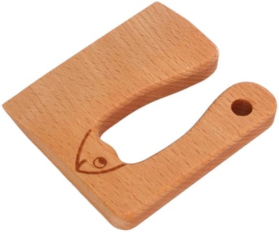 NTH products- Keukenmessen Ergonomisch - Houten Snijders - Veilig voor Kinderen - Geschikt voor Groenten en Fruit - Natuurlijk Beukenhout - Verbeter Cognitieve Vaardigheden - Speelgoedmes