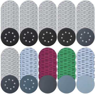 Schuurpapier Set 125 mm Klittenband voor Excentrische Schuurmachine - Fijn & Grof
