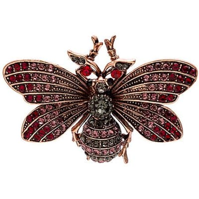 Europese En Amerikaanse Verfijnde Retro Mode Insect Druipende Olie Broche Mot Bij Vlinder Broche Corsage Accessoires Vrouwelijk black