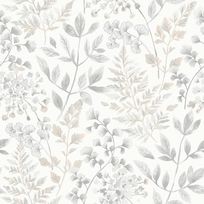 Boråstapeter Vliesbehang 38727 - Borosan Hem - Botanisch Wit - 53cm x 11.20m