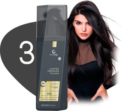 Honma Tokyo - Haarmasker / Haarverzorging - Hersteld beschadigd haar - Coffee Premium Collagen - Stap 3 - 300 ml