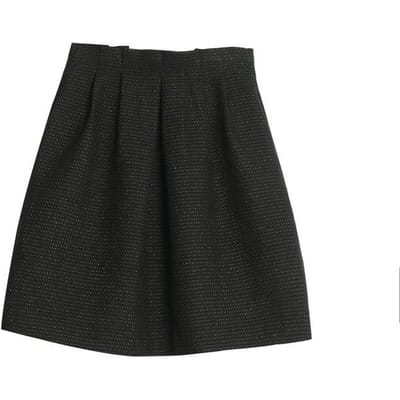 Jupe en Laine pour Femme Style Automne le Plus Récent avec Pull Personne Petite Coupe Haute et Confortable Jupe Courte XL noir