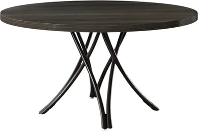 Ronde Eettafel Zurich - Voor 4 personen - 120cm - Voor Keuken of eetkamer - Zwart