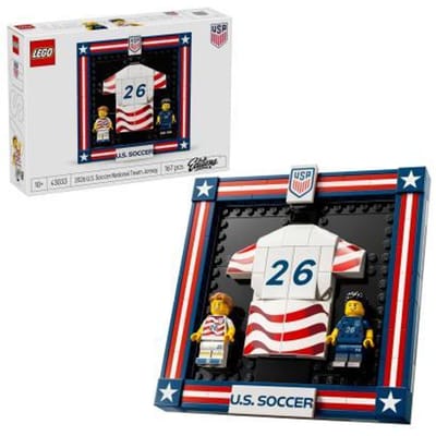LEGO Editions 43033 2026 Amerikaans nationaal voetbalteamshirt - Speelgoed voor kinderen vanaf 10 jaar