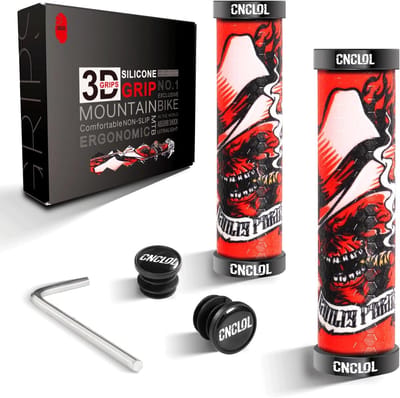 Comfortabele Siliconen Fietshandgrepen MTB/BMX - Antislip en Schokabsorberend Stuur