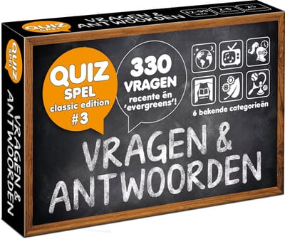 Vragen & Antwoorden #3 - quizpuzzels - pocketformaat Vragenspel - Kaartspel - Quizspel / Trivia Quiz / Aanvulset / Uitbreiding - 330 NIEUWE NEDERLANDSE VRAGEN!