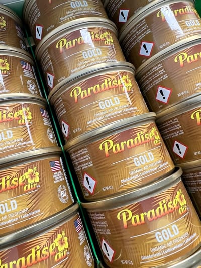 Paradise Air Car Air Freshener Gold - 18 stuks - incl Doseerdeksel