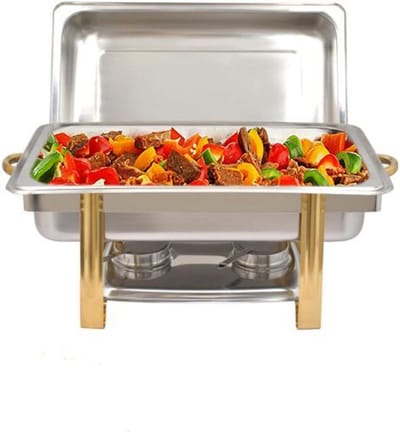 Warmhoudcontainer - Voedselverwarmer - Buffet Serveren - Roestvrij Staal - 9 Liter - Zilverkleurig