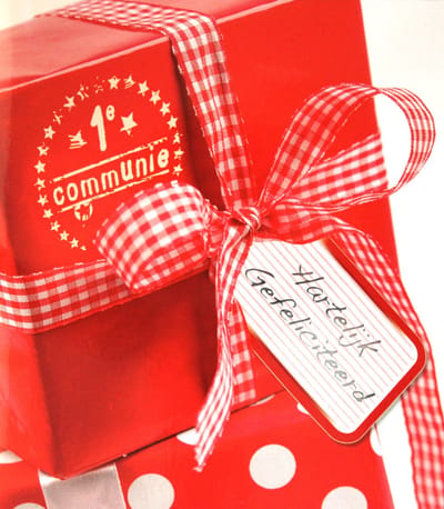 Luxe Wenskaart Communie - Art of Cards - 12x13.5cm - Dubbele Kaart - Met Envelop - Luxe Wens Kaart - Heilige Communie - Greeting Card - 1 Stuks - In Folie Apart Verpakt - Communion - Gemeinschaft - Gratis Verzonden - Hoge Afnamekortingen