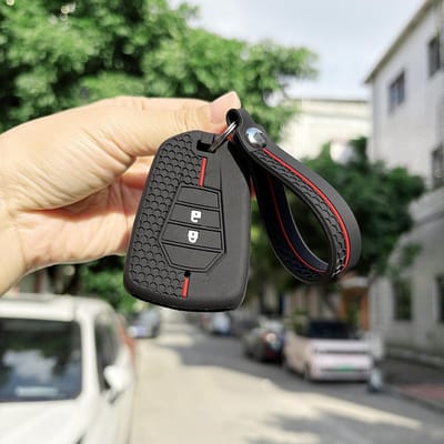 Zachte Sleuteletui Voor Isuzu D-Max Dmax Mu-X Rimac Reomax Pick-up Truck Sleutelhouder Sleutelhanger Accessoires Auto Sleuteldopjes black