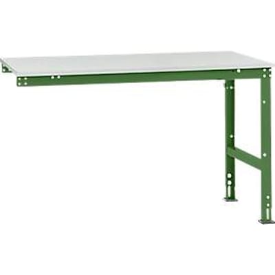 Manuflex aanbouwtafel UNIVERSAL Standaard, tafelblad melamine, 1500 x 1000, resedagroen