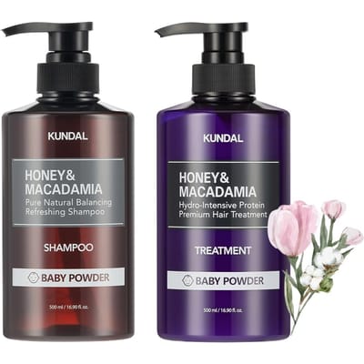 Poeder Geur Honing Macadamia Shampoo Behandeling geur Koreaanse haarverzorging KundalBaby & + (500 ml per stuk) Langdurig