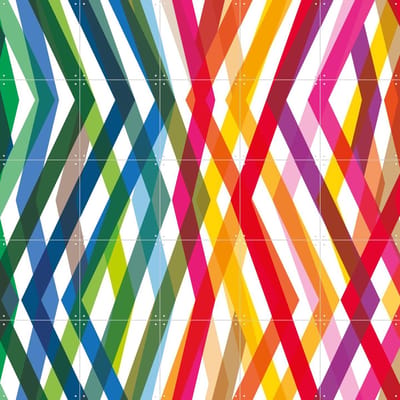 IXXI Prisma, Markus Laible - 100 x 100 cm - Gratis ophangtool - Grote wanddecoratie en posters - Illustraties, Abstract, Kleurrijk, Line art, Grafisch
