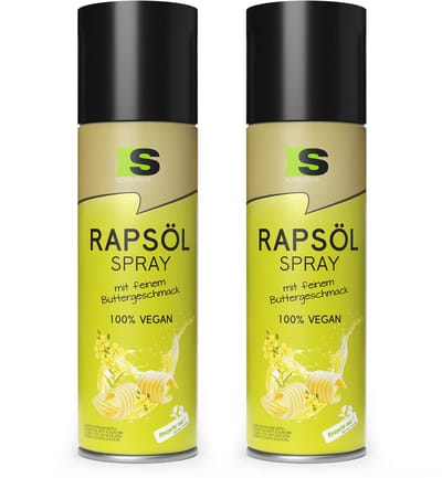 Spraytive 2x 400ml raapzaadolie kookspray met botersmaak airfryer spray voor bakken en koken caloriearm 100% vegan