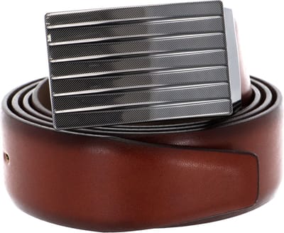 Vanzetti Leren riem 35mm Leather Belt W115 Mid Brown bruine