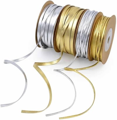 4 stuks 15 m leren sieradenband, dunne platte leren banden, knutselen, leren koord, katoenen koord, gewaxt, set voor sieraden, halskettingen, armbanden, kralen, doe-het-zelf handgemaakt kunsthandwerk