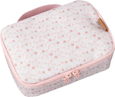 Fresk Kleine Koeltas Kind 2.5 L– Lunchtas Meisjes – Thermische Lunch Koeltas - Met Bestekvak - Waterafstotende Lunchtas - Roze - Garden Flowers