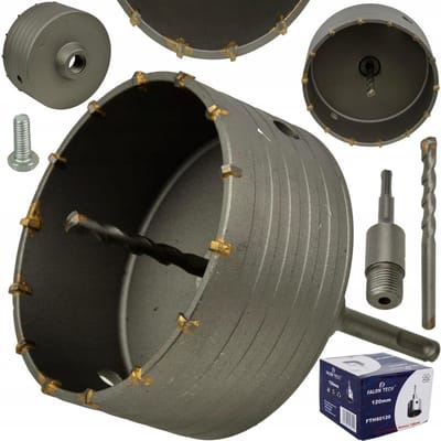 Boorzaag voor beton muur baksteen freeskroon 125mm adapter sds plus