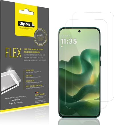 dipos – 2x Beschermfolie geschikt voor Motorola Edge 70 Fusion | 3D Full Cover Screenprotector | 100% Passend