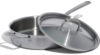 Professionele 3,5 kwart roestvrijstalen braadpan - Inductiecompatibel en 5-laags