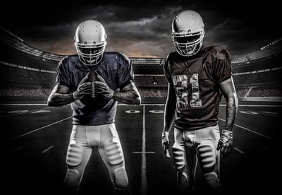 Fotobehang American Football Stadium | XL - 208cm x 146cm | 130g/m2 Vlies