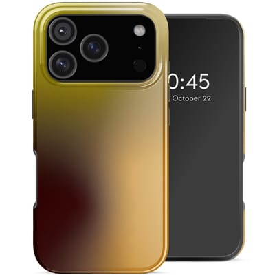 Selencia Hoesje - Geschikt voor Apple iPhone 17 Pro - Backcover geschikt voor MagSafe - Gradient Olive Dust