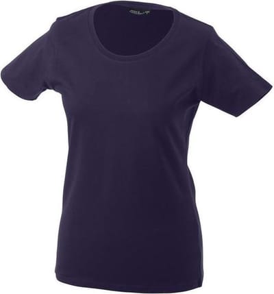 James and Nicholson Dames/dames Basic T-Shirt (Aubergine)